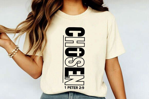 Chosen Png, Christian Svg Shirt – A Faith-Inspired Graphic for Brand-Forward T-Shirt Designs