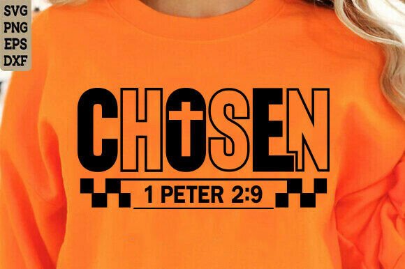 Chosen SVG PNG: Christian T-Shirt Design Graphics for Content Publishers