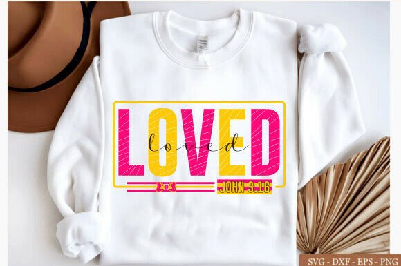 Christian Loved John 3 16 PNG, Faith Graphics for T-Shirt Designs That Build Emotional Connection