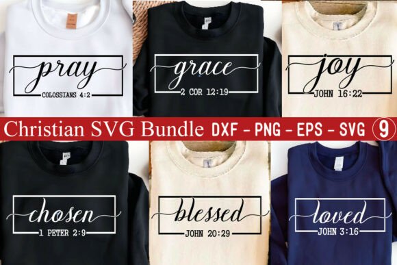 Christian SVG Bundle: Graphics for Meaningful T-Shirt Designs