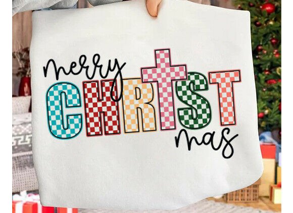 Christmas Cross PNG: A Designer’s Take on Christian Graphics for T-Shirt Designs