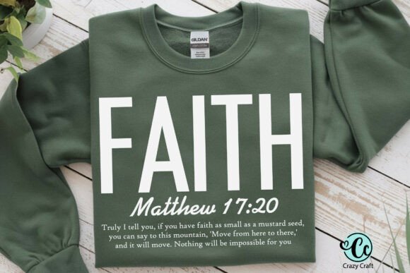 Faith Svg, Matthew 17 20, Christian Svg: A Visual Asset for Purpose-Driven Branding