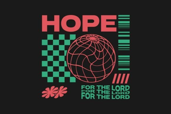Hope for the Lord Christian Quotes Style – A Faithful Design for T-Shirt Graphics