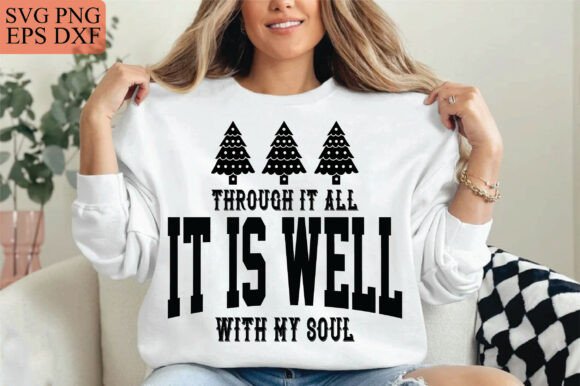 It is Well Christian Tshirt Design – A Faith-Inspired Graphic for Local Branding and Packaging