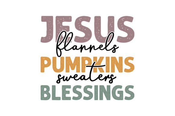 Jesus Pumpkins Blessings Fall SVG: A Seasonal Graphic for Faith-Focused T-Shirt Designs