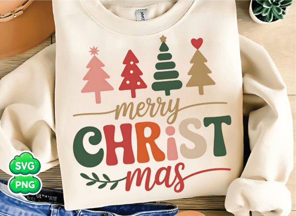 Merry Christmas PNG: Christian Graphics for T-Shirt Designs