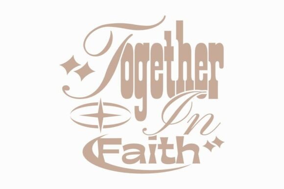 Together Faith Christian Quotes T-shirt – A Faith-Focused Graphic for T-Shirt Designs and Branding Projects